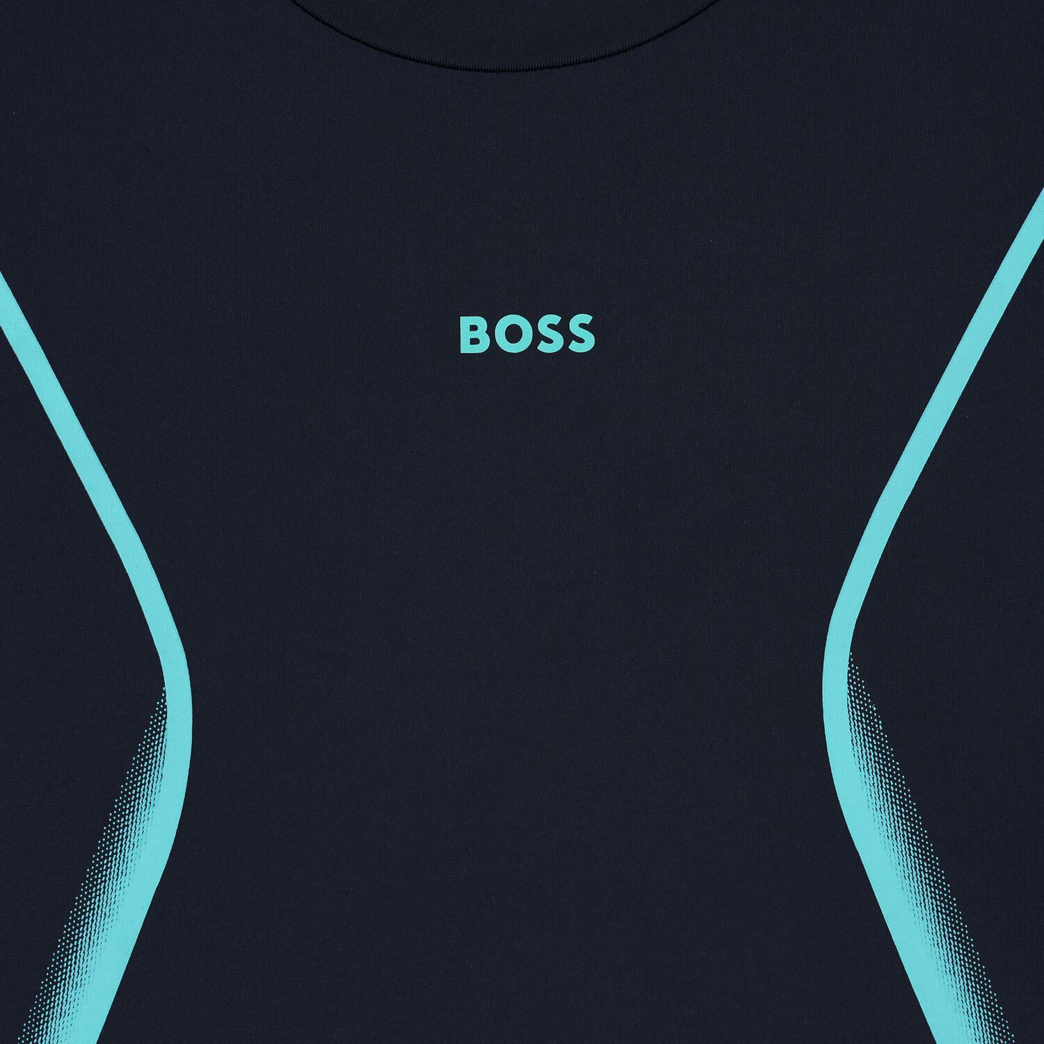 تيشيرت أولاد بالشعار باللون الكحلي, 1, hi-res