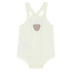 Ivory Dungarees Baby Set, 1, hi-res