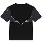 طقم شورت بالشعار باللون الاسود, 1, hi-res