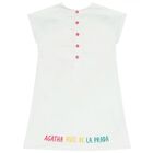 فستان بنات بطبعة باللون الأبيض, 1, hi-res