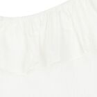 Girls White One Shoulder Top, 4, hi-res