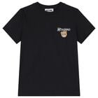 Black Teddy Bear Logo T-Shirt, 4, hi-res