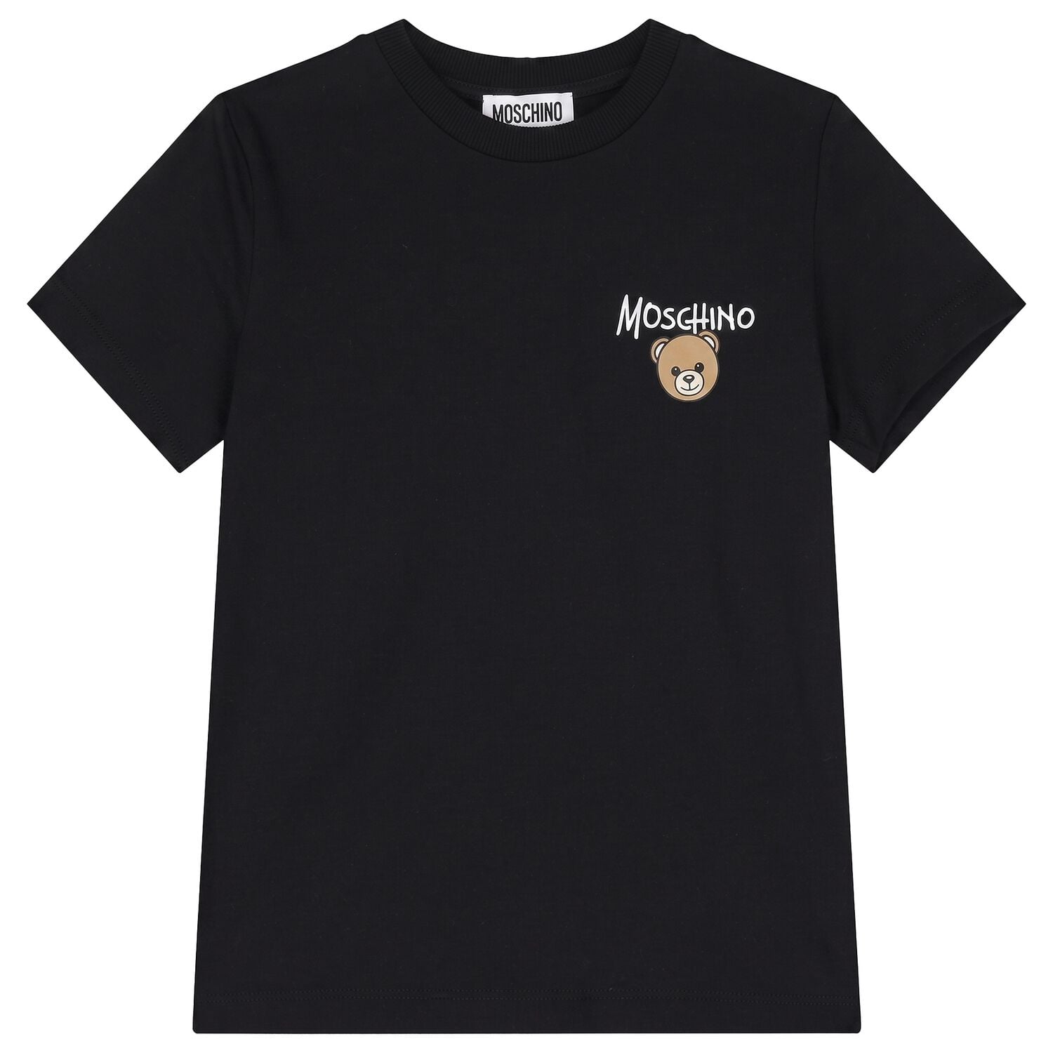 Black Teddy Bear Logo T-Shirt, 4, hi-res