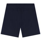 شورت أولاد بالشعار باللون الكحلى, 1, hi-res