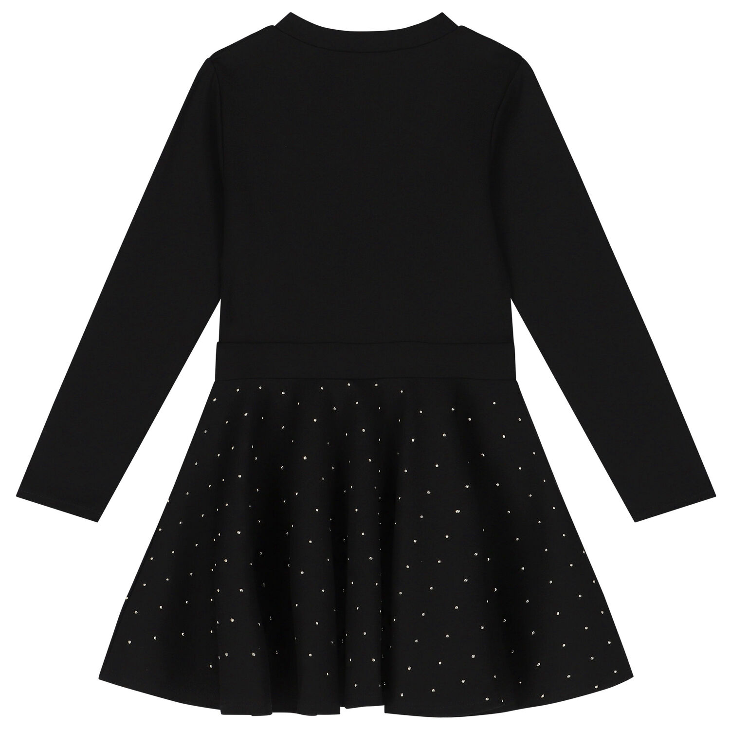 Girls Black Logo Dress, 1, hi-res image number null