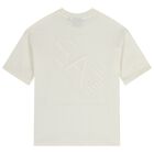 Boys Ivory Logo T-Shirt, 1, hi-res