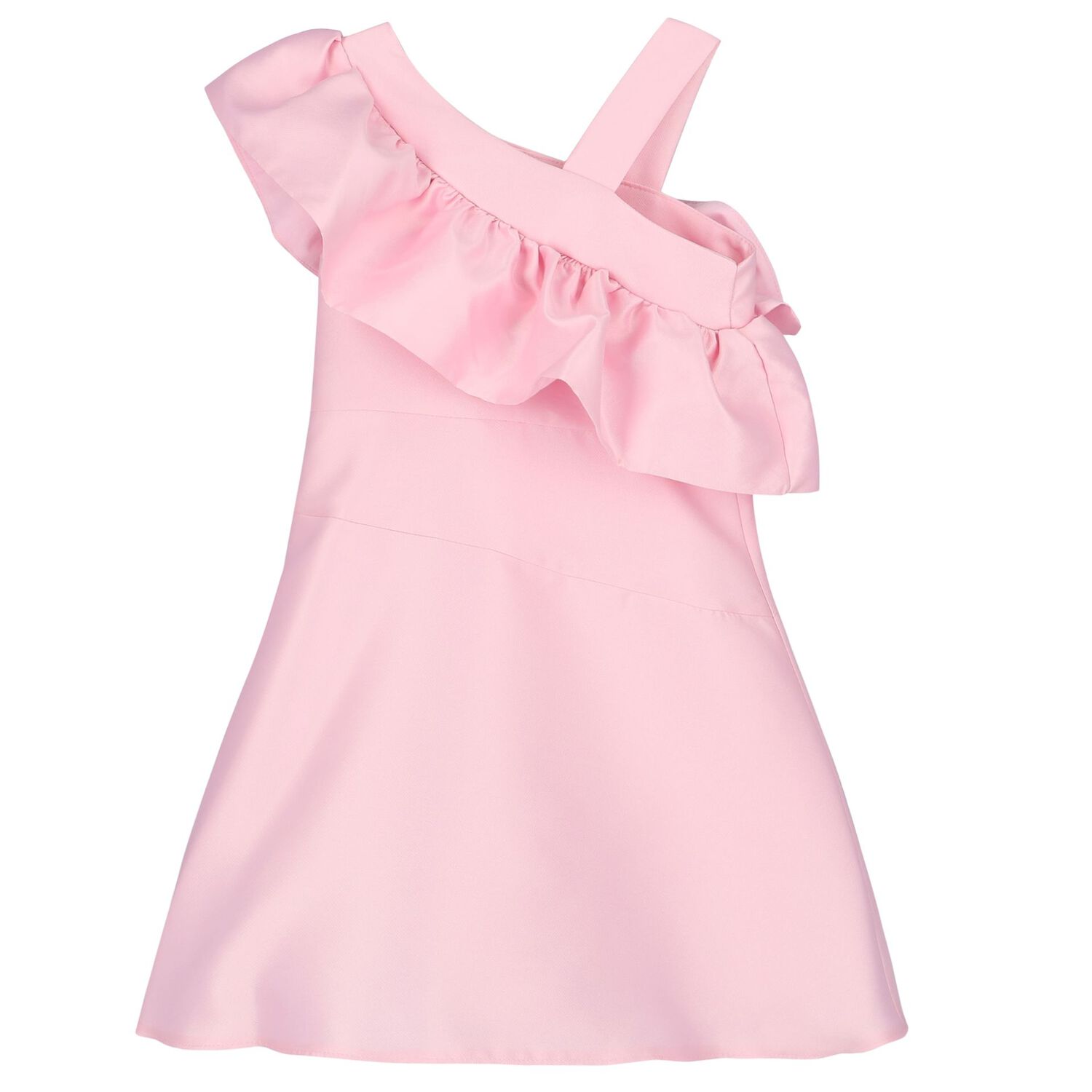 Girls Pink Ruffled Dress, 1, hi-res image number null