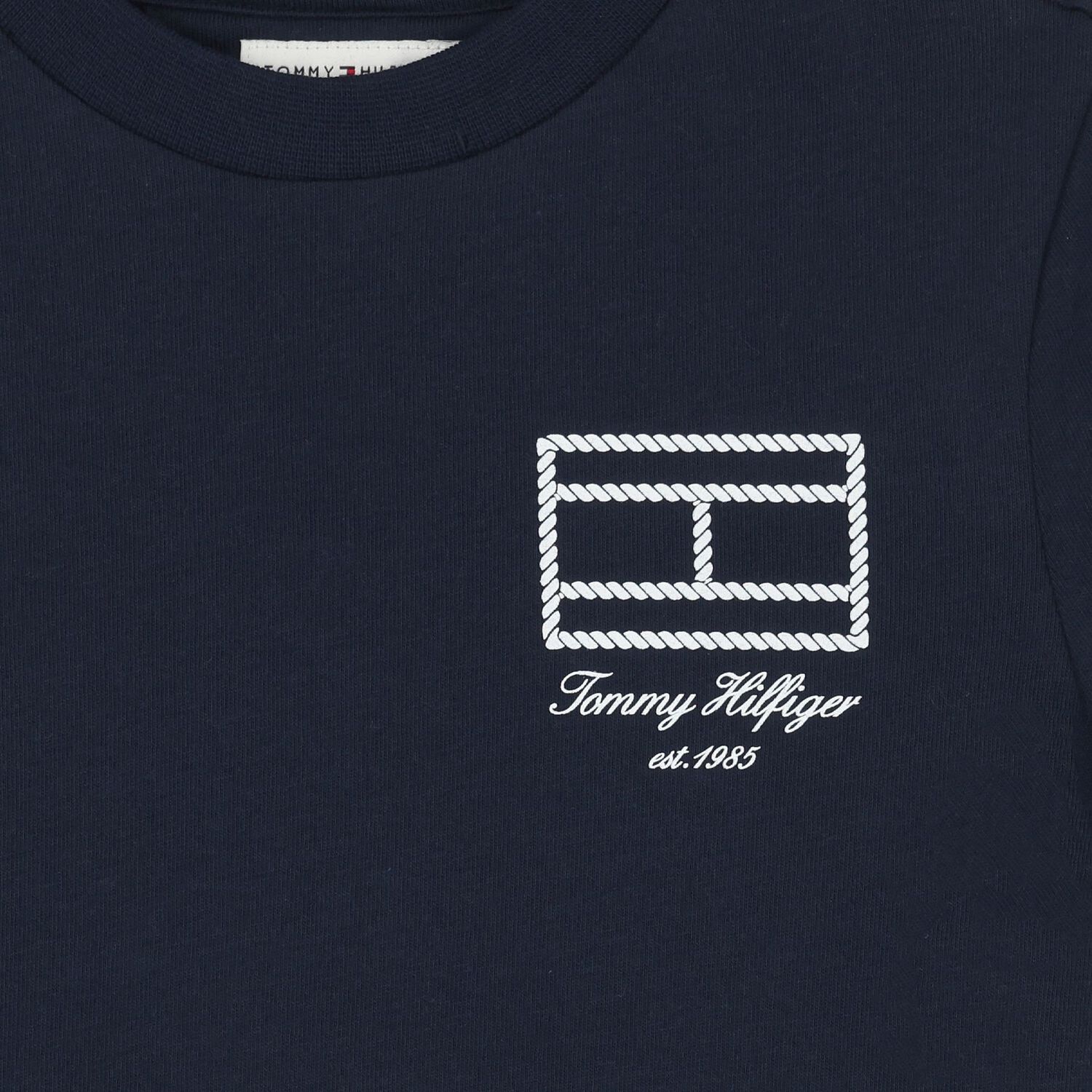 Boys Navy Blue Logo T-Shirt, 1, hi-res