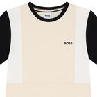Boys Ivory Logo T-Shirt, 1, hi-res