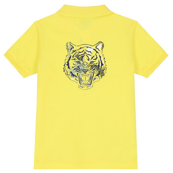 Boys Yellow Tiger Polo Shirt