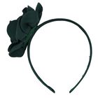 Girls Green Flower Headband, 2, hi-res