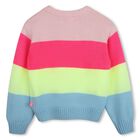 Girls Multi-Coloured Sequin Striped Jumper, 1, hi-res