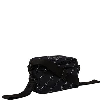 Black Logo Shoulder Bag