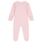 Baby Girls White & Pink Babygrows ( 4 Pack ), 4, hi-res