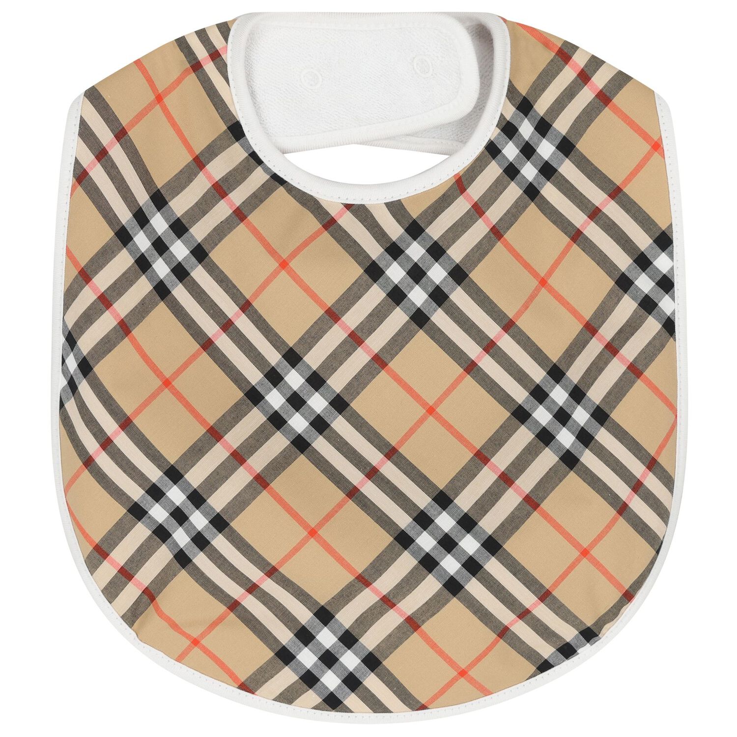 White & Beige Check Baby Bibs ( 3-Pack ), 1, hi-res