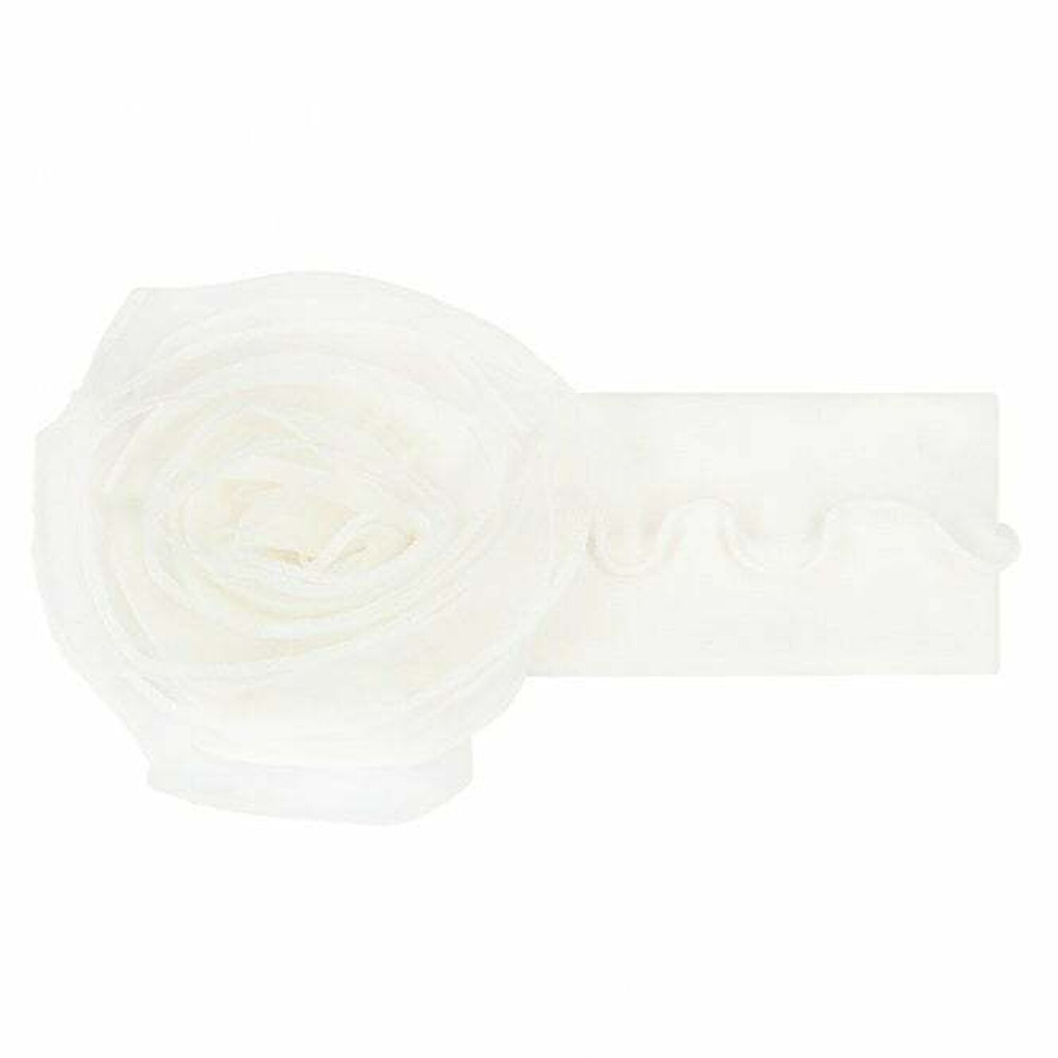 Girls Ivory Flower Headband, 2, hi-res