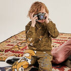 Green Teddy Bear Logo Hooded Top, 1, hi-res