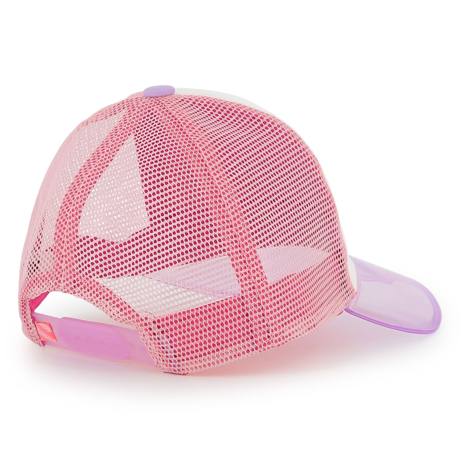 Girls White & Pink Logo Cap, 1, hi-res