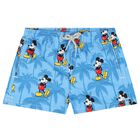 Boys Blue Mickey Mouse Swim Shorts, 1, hi-res