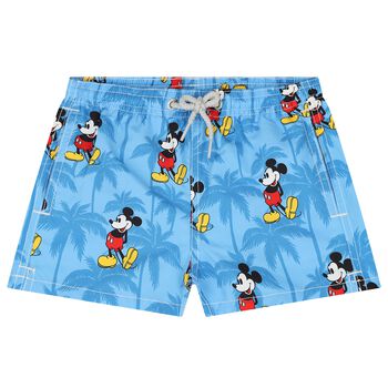 Boys Blue Mickey Mouse Swim Shorts