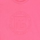 فستان بالشعار باللون الزهرى , 1, hi-res