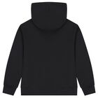 Black Logo Hooded Top, 1, hi-res