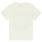 تيشيرت بنات بالزهور باللون العاجى, 1, hi-res