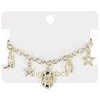 Girls Gold Cowgirl Charm Bracelet, 1, hi-res