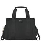Black Logo Baby Changing Bag, 1, hi-res