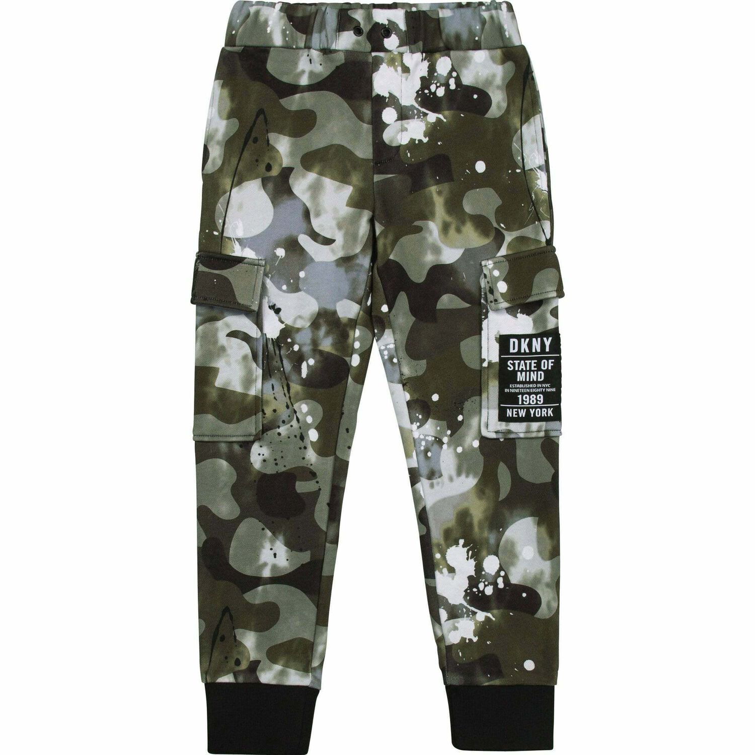 بنطلون رياضى مموه باللون الكاكى للاولاد, 1, hi-res