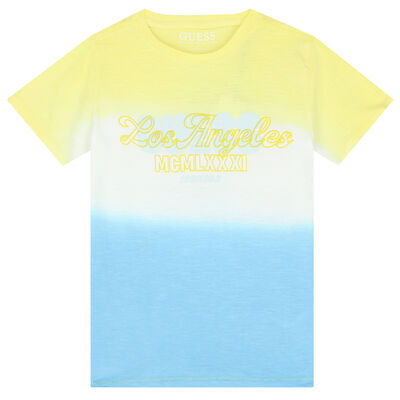 Boys Yellow & Blue Logo T-Shirt