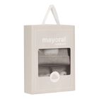 Beige Bear Hat & Socks Baby Set, 2, hi-res