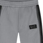 Boys Grey & Black Logo Joggers , 1, hi-res