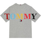 Boys Grey Logo T-Shirt, 1, hi-res