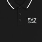 Boys Black Logo Polo Shirt , 2, hi-res