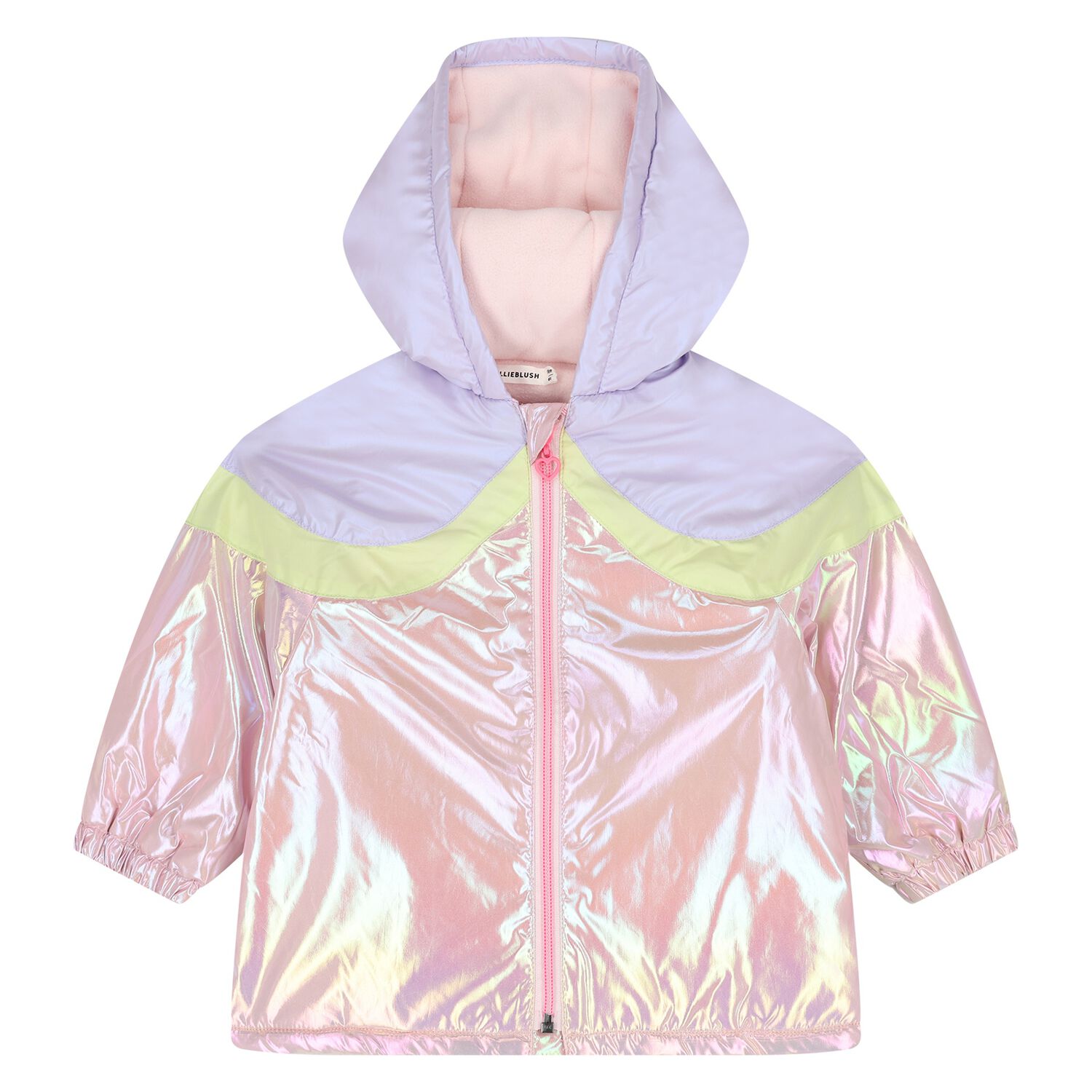 Younger Girls Lilac & Iridescent Pink Jacket, 1, hi-res