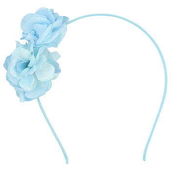 Girls Blue Flower Hairband