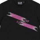 Girls Black Logo T-Shirt, 1, hi-res