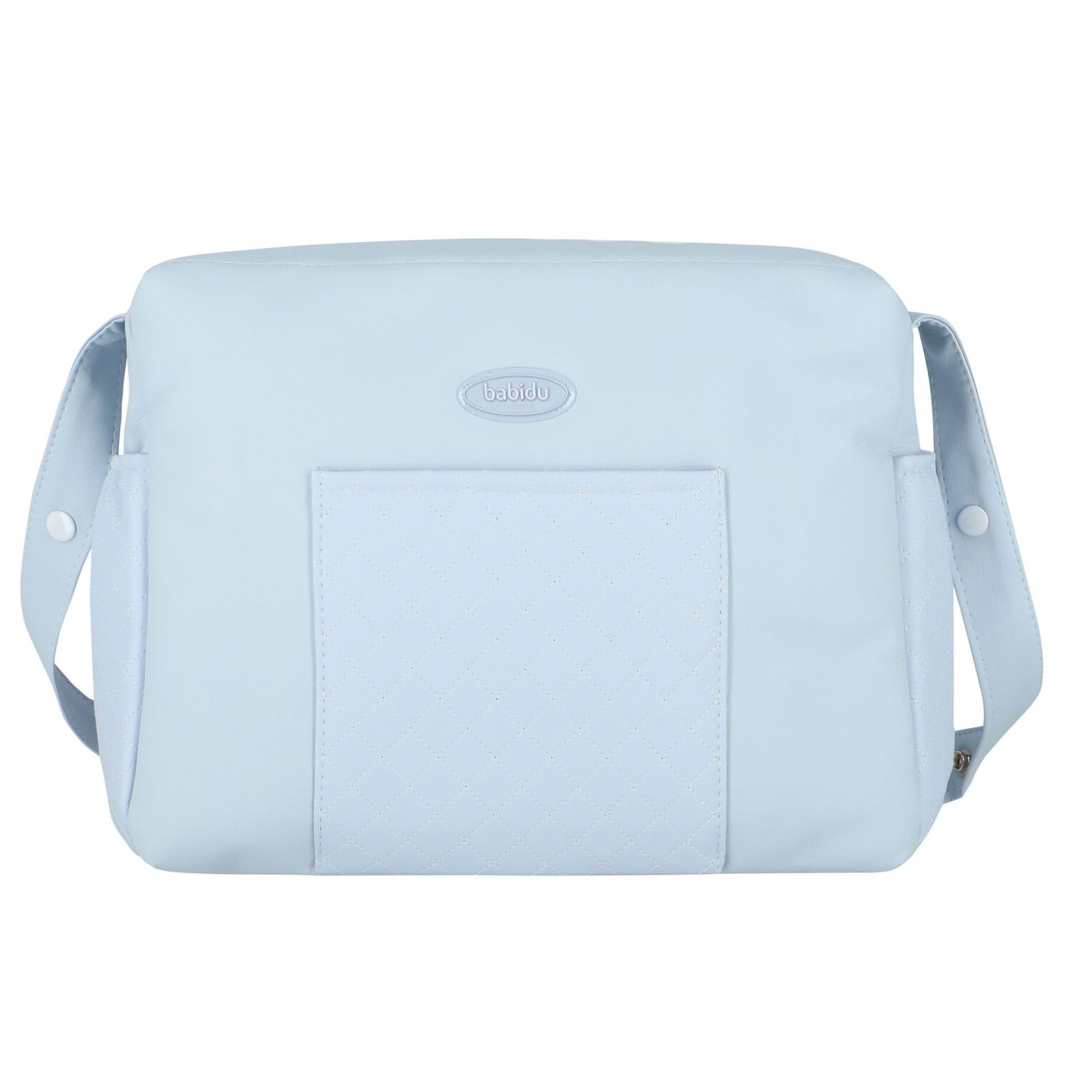Blue Quilted Baby Changing Bag, 3, hi-res