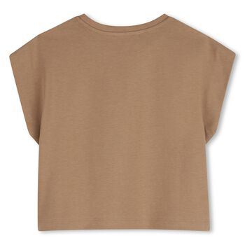 Girls Brown Logo T-Shirt