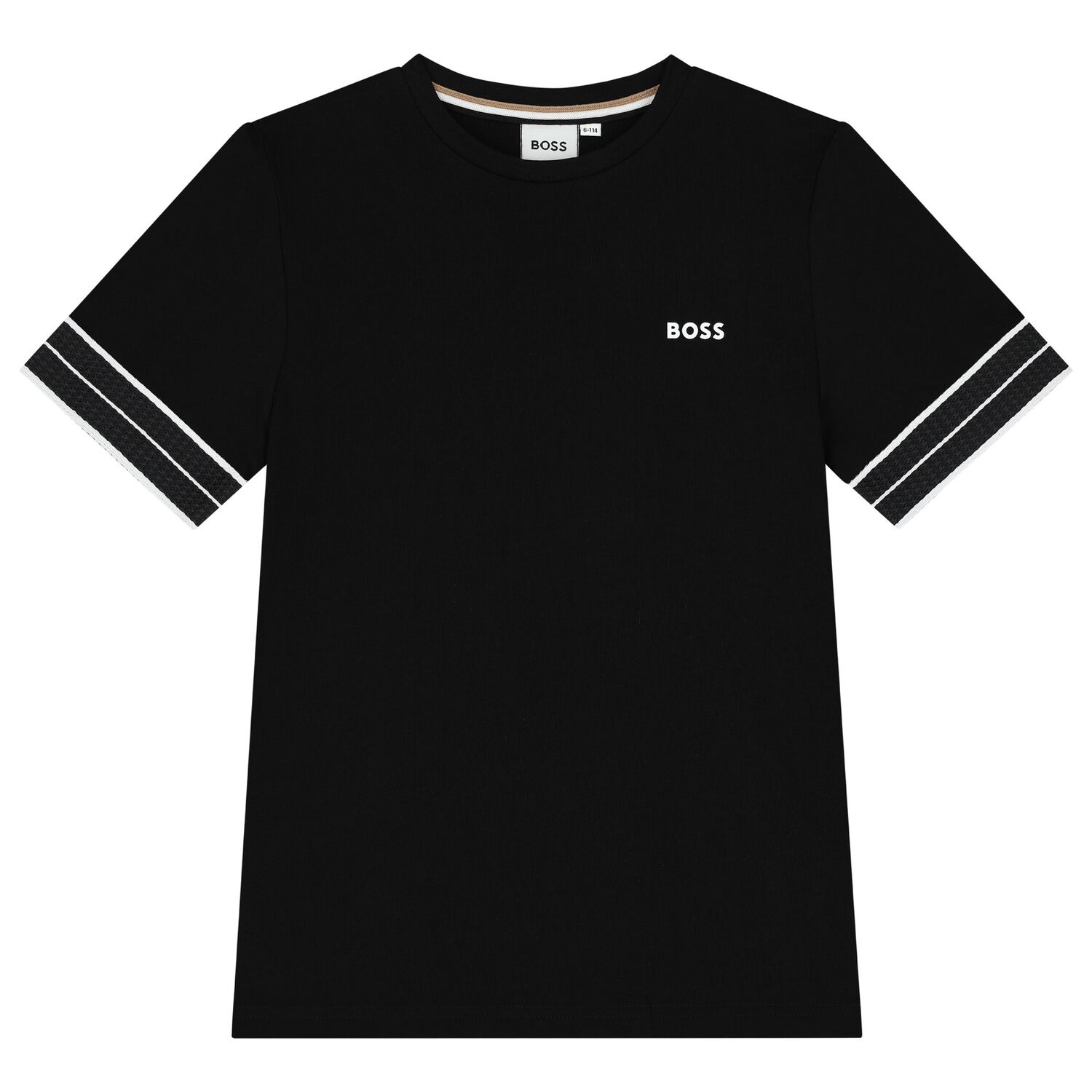 Boys Black Logo T-Shirt, 1, hi-res image number null