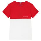 Boys Red, White & Navy Blue Shorts Set, 2, hi-res