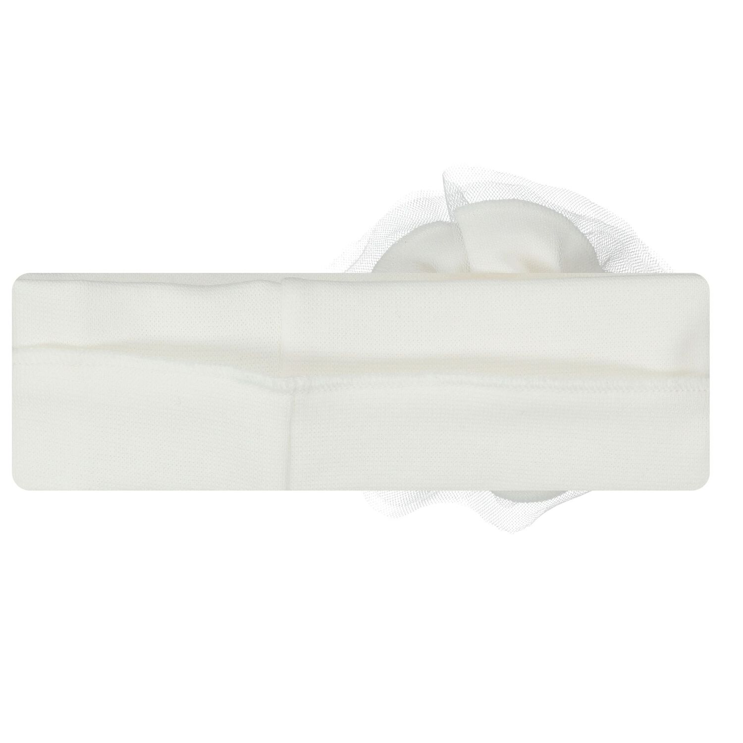 رابطه رأس للبنات بطبعة الزهور باللون العاجي, 1, hi-res