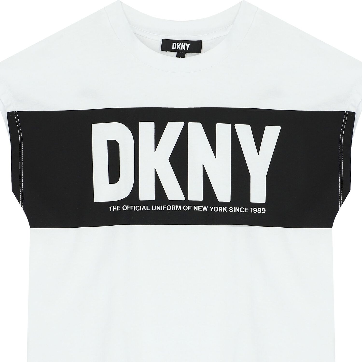 Girls White & Black Logo T-Shirt, 1, hi-res image number null