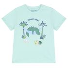 Younger Boys White, Aqua & Navy Blue Shorts Set, 1, hi-res