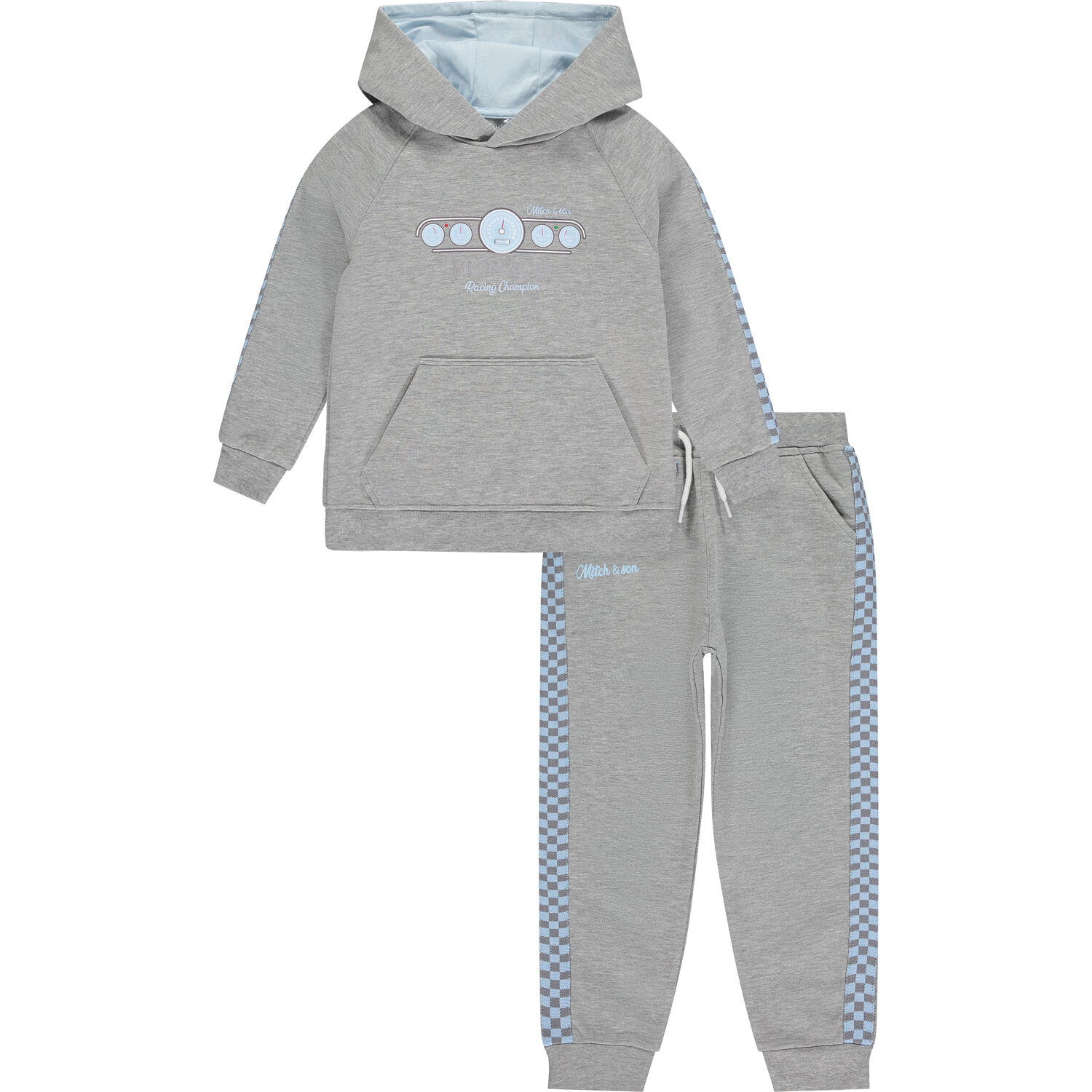 Boys Grey Logo Tracksuit, 1, hi-res
