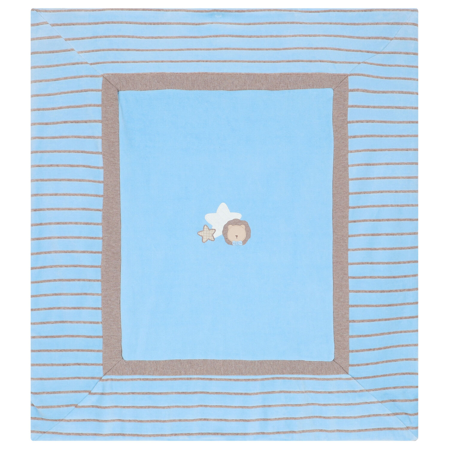 بطانية أولاد بطبعة باللون الأزرق, 2, hi-res