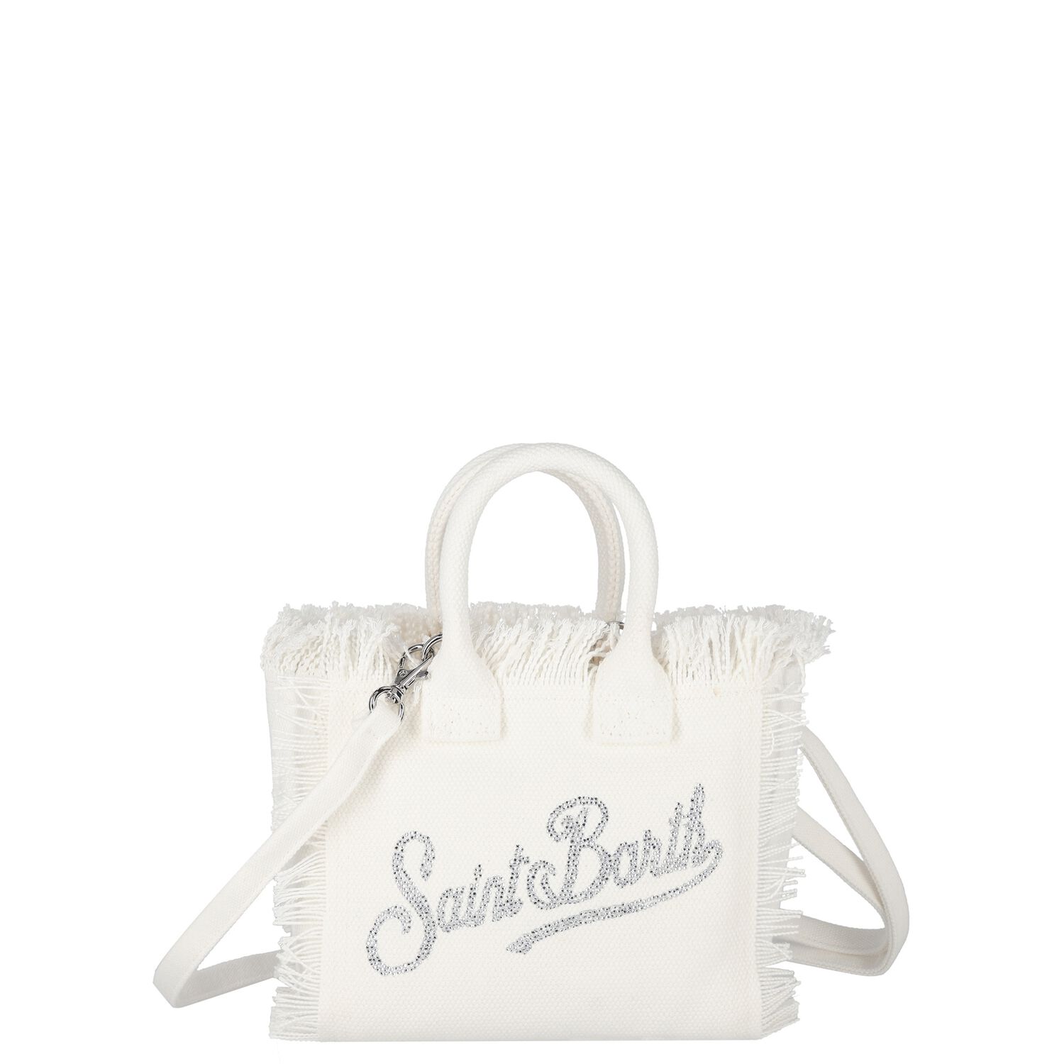 حقيبة يد للبنات باللون العاجي بشعار, 1, hi-res