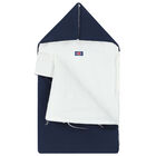 مدس بالشعار باللون الكحلى والابيض للاولاد, 1, hi-res