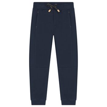 Boboli Boys Navy Blue Fleece Joggers, 1 Boys Navy Blue Fleece Joggers